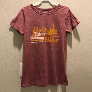Brand New women's TAKE A HIKE Lake Mountain Tee
